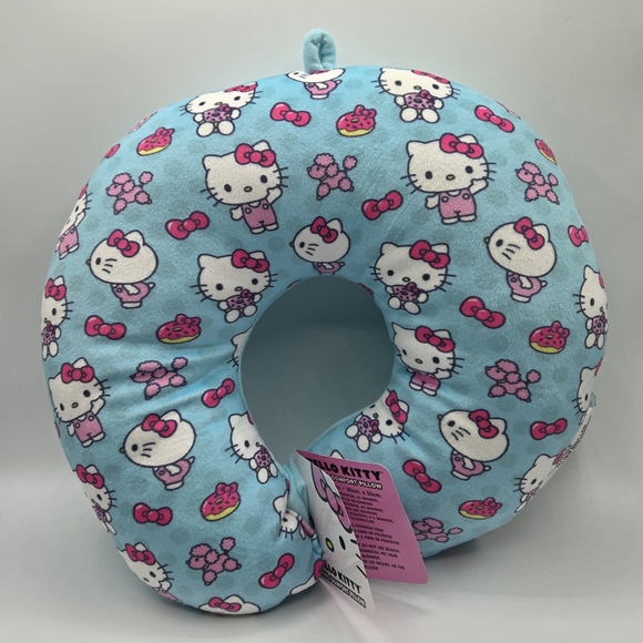 Sanrio Hello Kitty The Pink Life Travel Comfort Neck Pillow - Picture 1 of 7